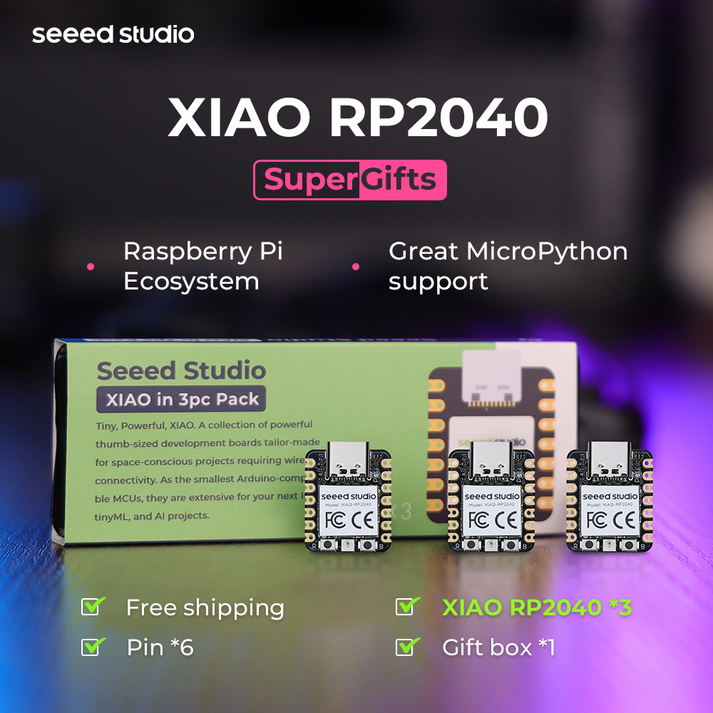 XIAO-RP2040 -Seeed estúdio mic - Microcontroller Kit avaliação e preço