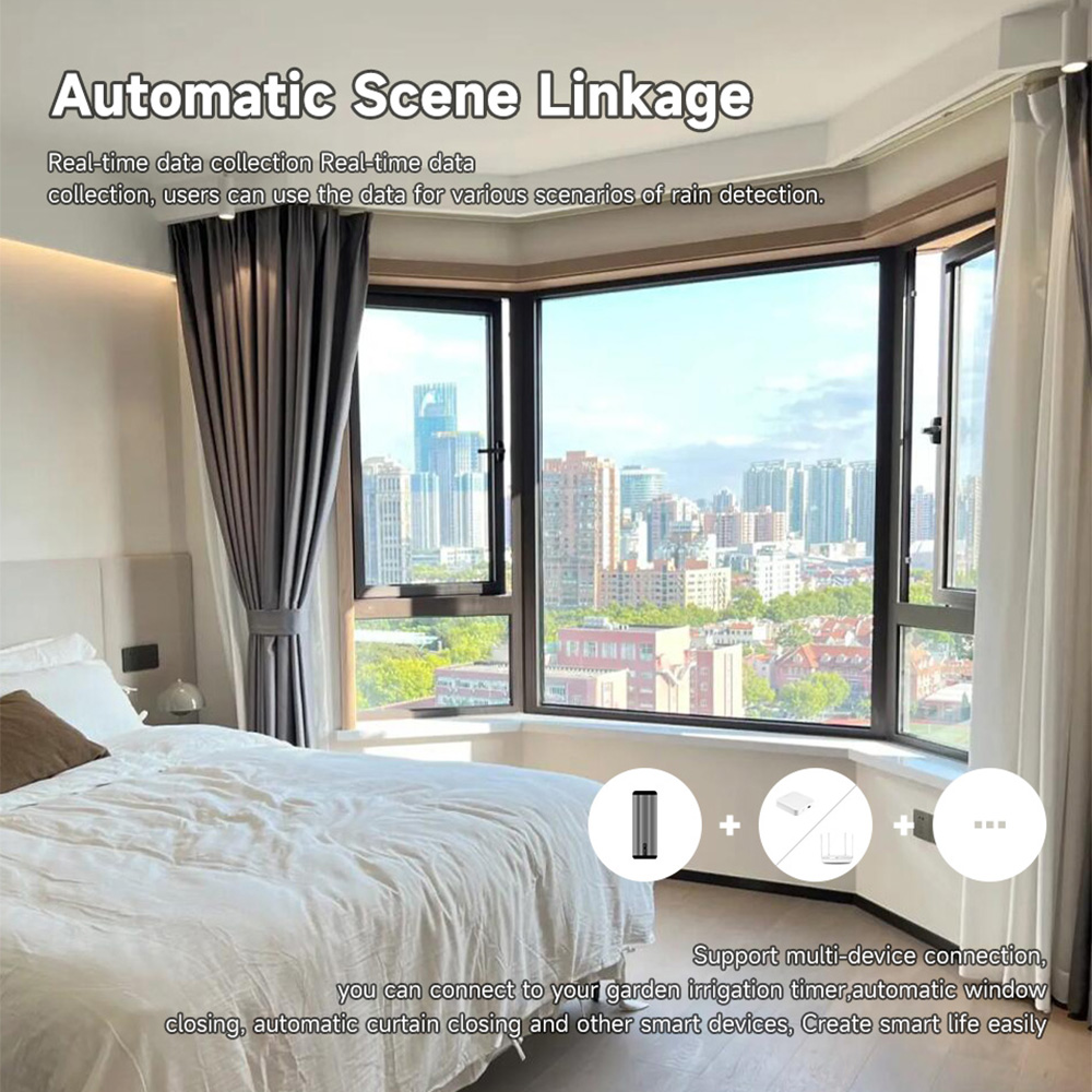 Tuya zigbee sensor de chuva tu - Smart Home Automation Kit avaliação e preço