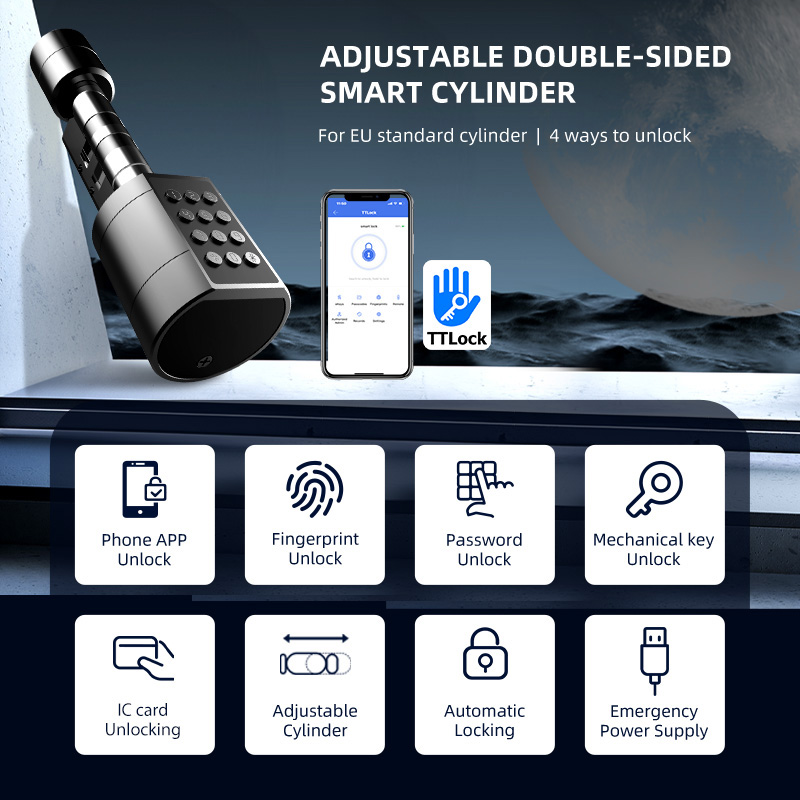 Fechadura de porta cilíndrica  - Smart Door Lock Wifi avaliação e preço