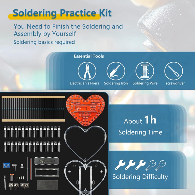 ● Kit de prática de soldagem,  - Electronics Project Kit avaliação e preço